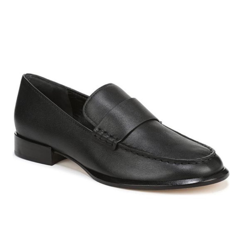 Vince Nelli Leather Loafer In Black Women Size 9.5 Gently Used